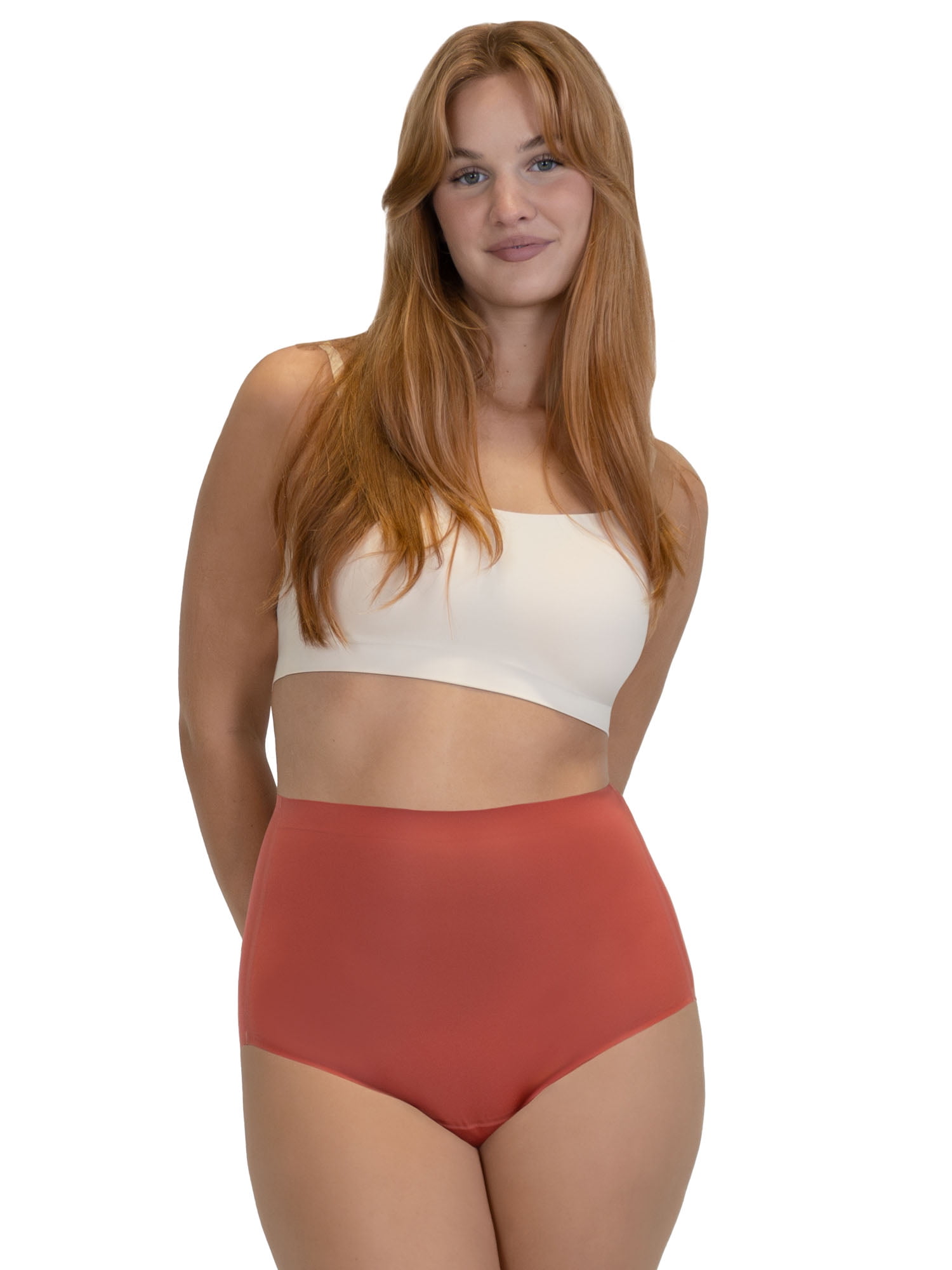 No Boundaries High-Rise Brief Super Absorbency Period Underwear, 5-Pack, Women’s Sizes S-XXL