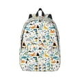 thumbnail image 2 of Rocae Cartoon Dinosaur for Durable Canvas Backpack Leisure Large Bag Travel Rucksack Multi-function Backpack, 2 of 8