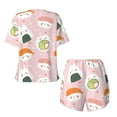 thumbnail image 5 of Naloa Cute Sushi Women's Short-Sleeved Pajama Set, Loungewear, Summer pajamas, Breathable Cozy - XX-Large, 5 of 9