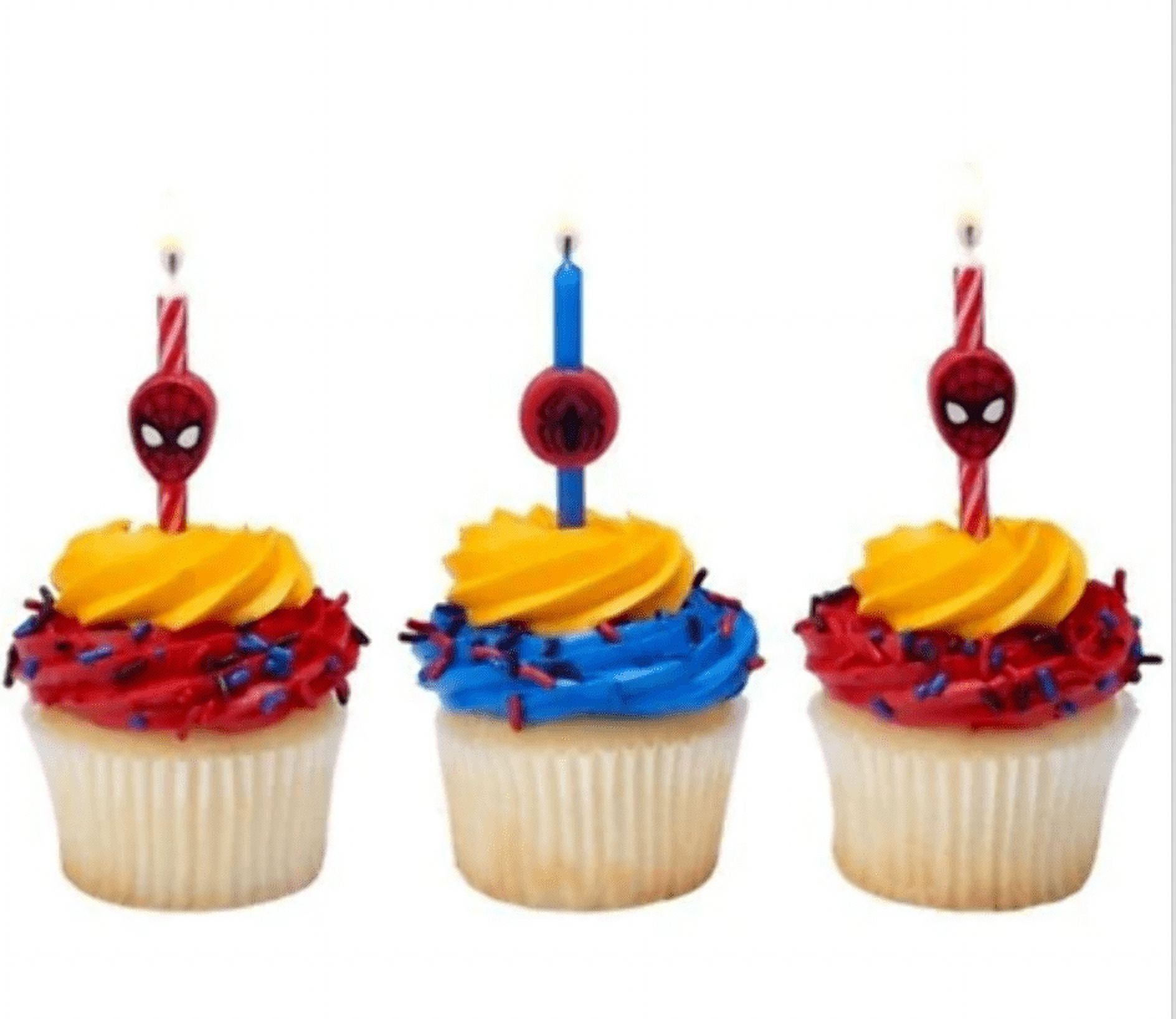 Bougies d'anniversaire Spider-Man, paq. 3