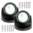 thumbnail image 1 of HLONK 2 Pcs Battery Motion Sensor Light Outdoor Waterproof Wireless LED Battery Powered Wall Light Auto On/Off Night Light Cool White, 1 of 10