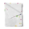 thumbnail image 2 of Magic Soft Flannel Fleece Throw Blanket, Minimalist Colorful Different Size Vivid Stars Design on Plain Background Artwork, Cozy Plush for Indoor and Outdoor Use, 60" x 80", Multicolor, by Ambesonne, 2 of 5