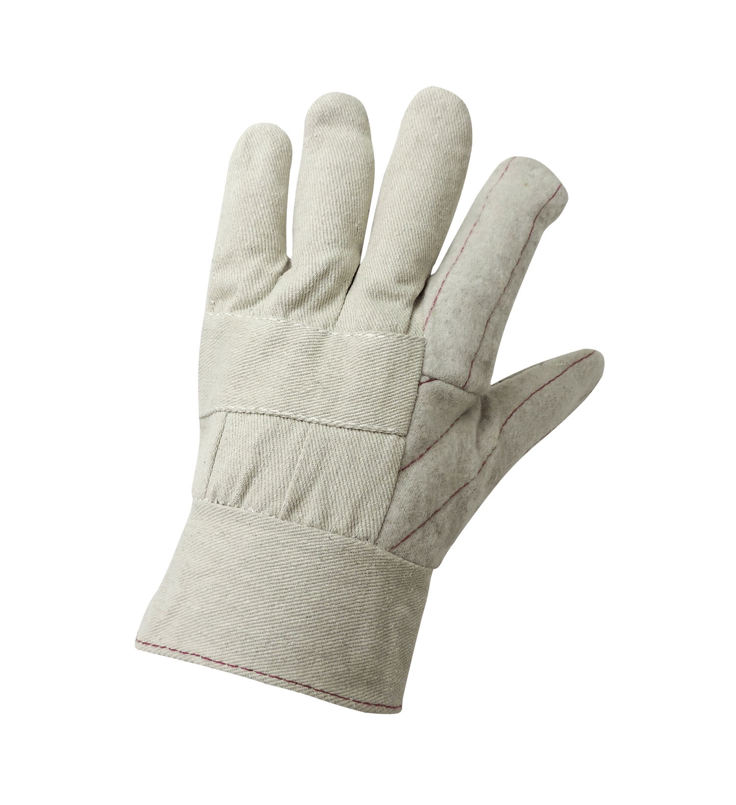 CT7051-L-36PK – HOT Mill Gloves 36-Pair Value Pack, 30 oz, Natural Color, 100% Cotton, Clute Cut, Burlap Lined, Wing Thumb, 2.5" Band Top