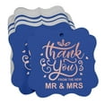 thumbnail image 3 of Inkdotpot Real Rose Gold Foil Thank You From The New Wedding Tags Favor Bracket Shape Hang Pack Of 50 Paper Tags, 3 of 7