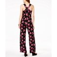 thumbnail image 2 of I.N.C Womens Tie Front Jumpsuit, Black, X-Large, 2 of 3