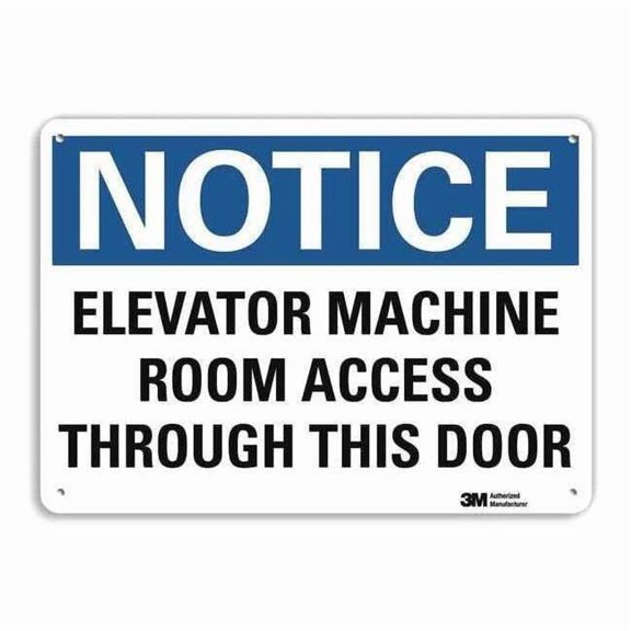 Lyle Notice Sign,10 inx14 in,Aluminum U5-1172-RA_14X10