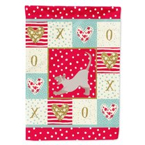 Carolines Treasures CK5798CHF Thai Lilac Cat Love Flag Canvas House Size Large multicolor
