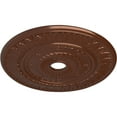 thumbnail image 3 of Ekena Millwork 26 3/4"OD x 3 5/8"ID x 1 1/8"P Leaf Ceiling Medallion (Fits Canopies up to 3 5/8"), Hand-Painted Copper Penny, 3 of 5