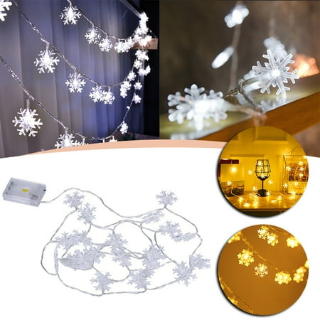 

Snowflake Hanging Light Beautiful Christmas Festival String Lamp For Party Home Pendant Decoration New(Multicolour)