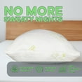 thumbnail image 2 of Sacred Thread Memory Foam Pillow, Adjustable Firmness, Soft, Aloe Infused - Cooling Bed Pillows for Sleeping - Back, Stomach, Side Sleeper - Rayon Cover, Machine Washable, 2 of 7