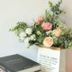 thumbnail image 4 of Gwong Decoración hogareña 1Bouquet Flor de rosa artificial Hojas verdes DIY Jardín Fiesta Decoración de la boda Gwong 21046459, 4 of 7