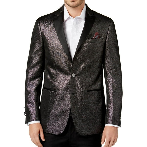 Tallia Mens Sparkle Sport Coat, Metallic, 36 Regular