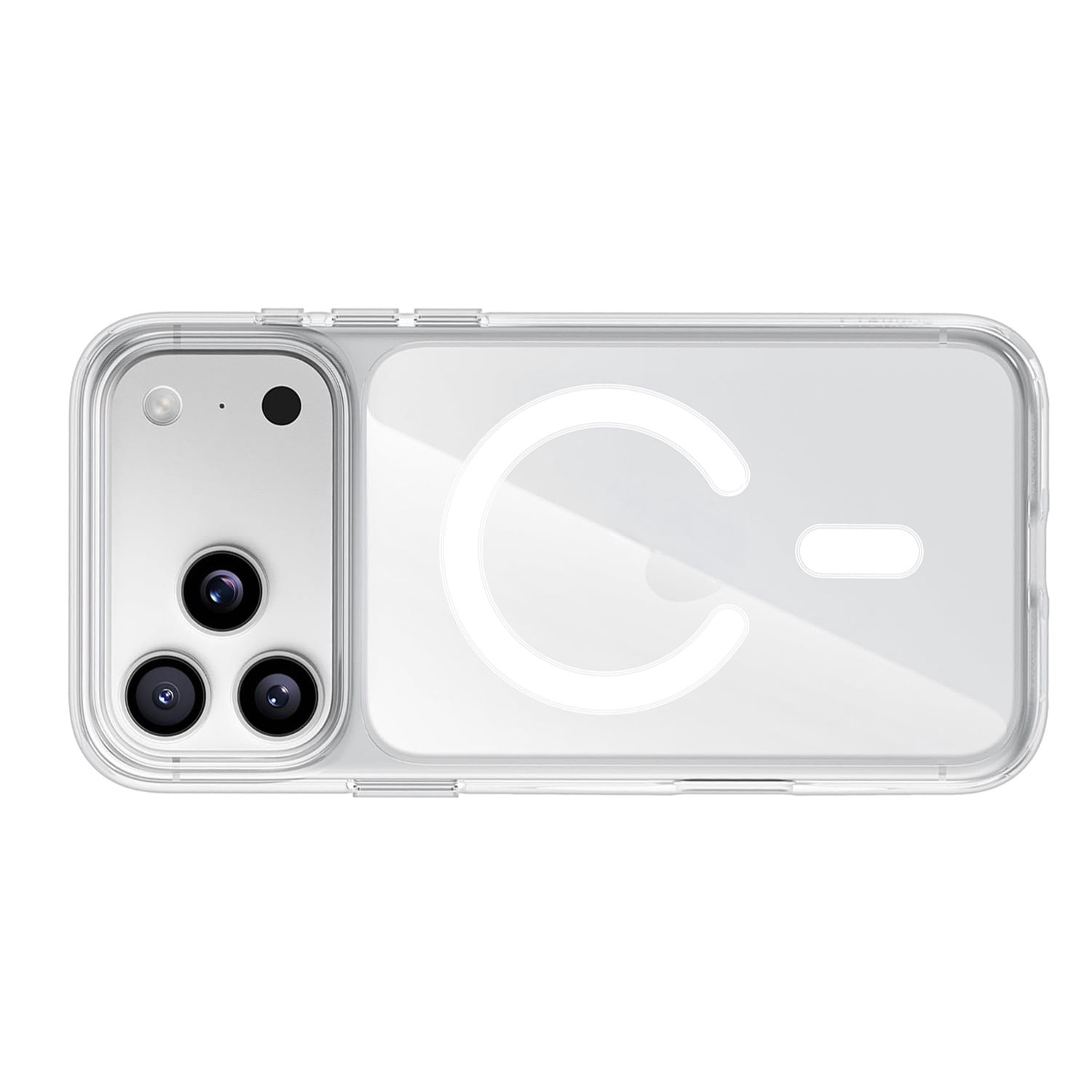 Wireless Charging Clear Case with IC Chip for iPhone 17 Pro Max