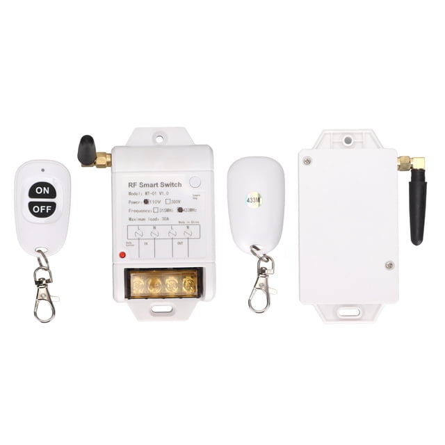 Transmisor WT-01 Interruptor De Control Remoto Bomba De Agua Luz LED Transmisor De Relé De Puerta De Garaje Interruptor De Control Remoto AC 110V 30A