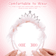 thumbnail image 2 of Diadema de corona, diadema de princesa, diadema de tiara, corona de cumpleaños, tiara de fiesta de cumpleaños, corona de niña, decoración para fiesta de cumpleaños, 2 of 6