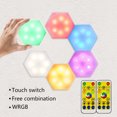 thumbnail image 2 of Interruptor Táctil Rgb Diy Batería Gabinete Lámpara De Pared Lámpara De Nido De Abeja Lámpara De Pared Hexagonal De Nido De Abeja Colorida Cateissary HA016209-00, 2 of 6