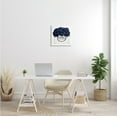 thumbnail image 2 of Chic Navy Blue Roses in Glam Fashion Bag Botanical & Floral Gallery-Wrapped Canvas Print Wall Art, 17x17, 2 of 6