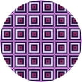 thumbnail image 1 of Ahgly Company Machine Washable Indoor Round Transitional Violet Purple Area Rugs, 6' Round, 1 of 7