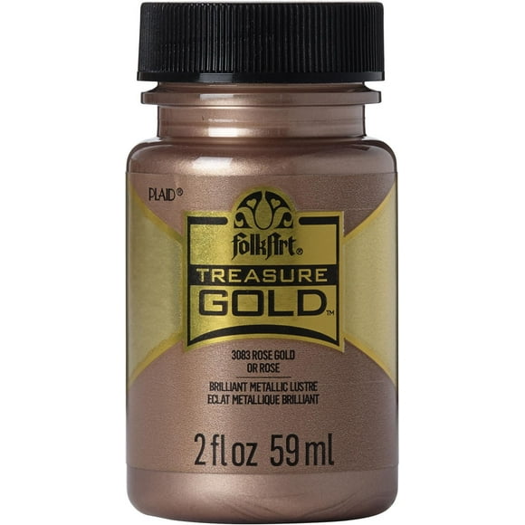 FolkArt Treasure Gold Acrylic Paint, Rose Gold, FolkArt Treasure Gold