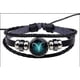 thumbnail image 3 of Pulsera de doce constelaciones, joyería europea y americana, aleación multicapa, tejido luminoso, cuero punk, cielo nocturno, 3 of 6