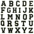 thumbnail image 1 of Uxcell 26 Paquete de Parches de Letras de Chenilla, Parches de Chenilla Autoadhesivos A-Z para DIY Ropa de Tela, Zapatos, Bolsas, Negro, 1 of 6