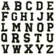 thumbnail image 1 of Uxcell 26 Paquete de Parches de Letras de Chenilla, Parches de Chenilla Autoadhesivos A-Z para DIY Ropa de Tela, Zapatos, Bolsas, Negro, 1 of 6