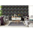thumbnail image 2 of Arthouse Mallory Black Vivid Floral Wallpaper, 2 of 5