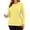 Bright Yellow, variant on OutfitShow Plus Size Sweatshirts for Women Crewneck Long Sleeve Casual Tunic Tops Lightweight Pullover with Pockets,S-5XL