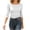 *White, variant on VBVC Women's Boat Neck 3/4 Sleeve Slim Fit T Shirt , Ladies' Stretchy Solid Color Fitted Basic Top , Casual Layering Undershirt Tee For Women,Black,S-2XL
