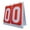 Red, variant on AMLESO Sports Scoreboard Table digits Score Keeper Flip Scoreboard Score Counter for Football Volleyball Team Games Gray