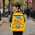 thumbnail image 6 of FUIALDOLG Cute School Animals Pattern Kids Backpack with Multi-Pockets Large Capacity Book Bag, Waterproof 17 Inch Backpack for School for Back to School Daily Use Travel, 6 of 9