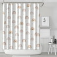 thumbnail image 2 of Extra Long Boho Shower Curtain 72x84 Inches - Vintage Floral & Tropical Leaves Pattern, Waterproof Bohemian Bathroom Decor with 12 Hooks, Tribal Rustic Style, 2 of 5