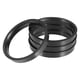 thumbnail image 5 of 71,5mm a 63,5mm Universal Coche Cubos Centrados Anillos Negro - 4uds, 5 of 6