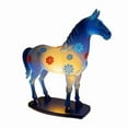 thumbnail image 1 of Linterna Figura de caballo moderna, luz nocturna, acogedora, adorno decorativo para dormitorio y sala de estar (azul, 1 unidad) JASKFLY, 1 of 5