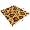 thumbnail image 2 of Yellow and Black Of Leopard Print Blanket,Comfortable Soft Flannel Throw Blanket,All Season,Warm Lightweight Blankets for Sofa Bed Couch Living Room Chair,50"x60", 2 of 4