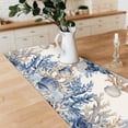 thumbnail image 4 of Polyester Tablecloth Table Runners for Party Festival Home Decorations Rectangle Shell Shape 330x2290mm, 4 of 7