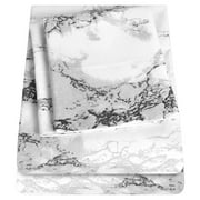 Sweet Home Collection Marble Bed Sheet Set, All Season Extra Soft Deep Pocket Sheets
