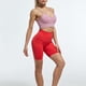 thumbnail image 4 of Pantalones cortos de yoga para mujer, deportivos, antiexposición, de cinco puntos XL rojo, 4 of 8