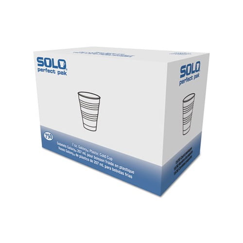 Conex Galaxy Polystyrene Plastic Cold Cups 7 oz, Clear, 100/Pack