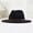 Black, variant on Womens Western Cowboy Hat, AURORADY Women Men Bucket Hat Cap Leopard Western Wide Brim Solid Hats, Orange One Size Cowboy