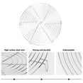 thumbnail image 5 of FRCOLOR 12 Inch Round Steamer Rack Biscuit Bread Cake Cooling Rack Wire Steamer Kettle Rack Holder (Random Color), 5 of 6