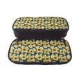 thumbnail image 5 of Lsque Sunflowers Printed Big Capacity PU Leather Pencil Case Large Pencil Pouch Stationery Pen Bag Pencil Holder for Teen, 5 of 6