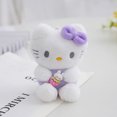 thumbnail image 1 of Venta al por mayor de llaveros de felpa de gato Sanrio KT de dibujos animados HelloKitty mochila de muñecos de peluche colgante de felpa para niños para regalo, 1 of 4