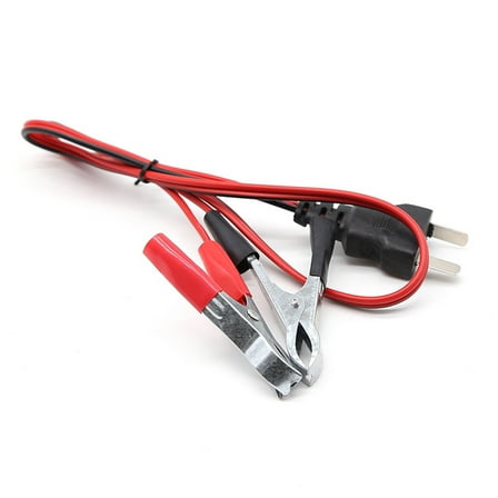 1.2M Gasoline Engine Battery Charging Cable 12V with Clip BatteryCable with Plug