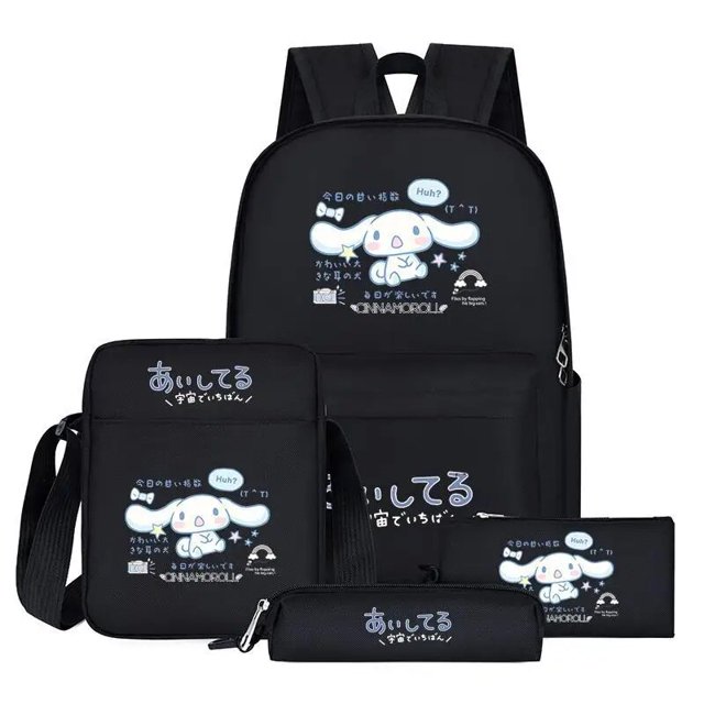 Mochilas escolares de dibujos animados de Anime Kuromi para niños y niñas, lindas mochilas escolares de gran capacidad de 1 a 6 grados para estudiantes de escuela primaria
