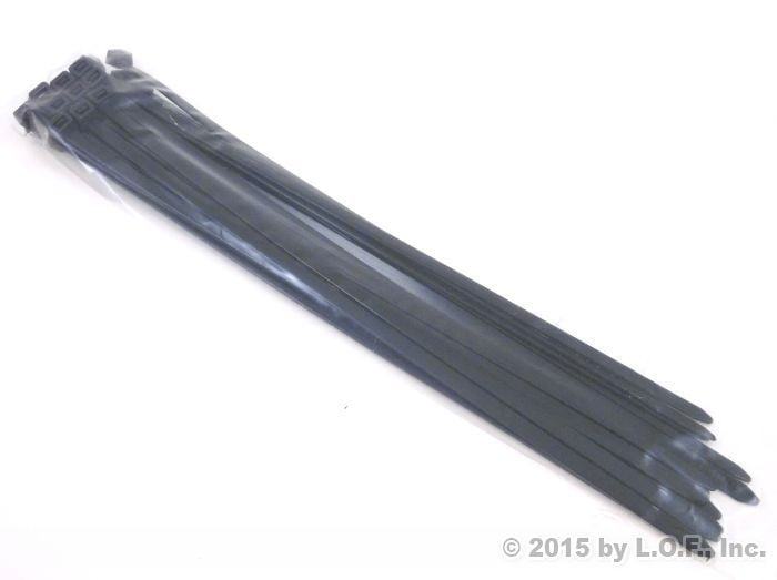 Heavy Duty 14 Inch Black UV Resistant Cable Wire Wrap Nylon Zip Ties 500 