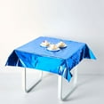 thumbnail image 5 of Efavormart 50"x50" Metallic Foil Square Tablecloth, Disposable Table Cover - Royal Blue for Wedding, Baby Showers, Birthday, Party, Banquet, Table Decorations, 5 of 11