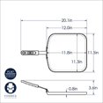 thumbnail image 2 of Nordic Ware Restaurant Cookware Square Griddle, 11.5 Inch, 2 of 2