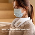 thumbnail image 2 of Ventilador portátil con banda para el cuello, manos libres, ventilador personal, ventilador colgante con refrigeración de 360° 3, 2 of 8