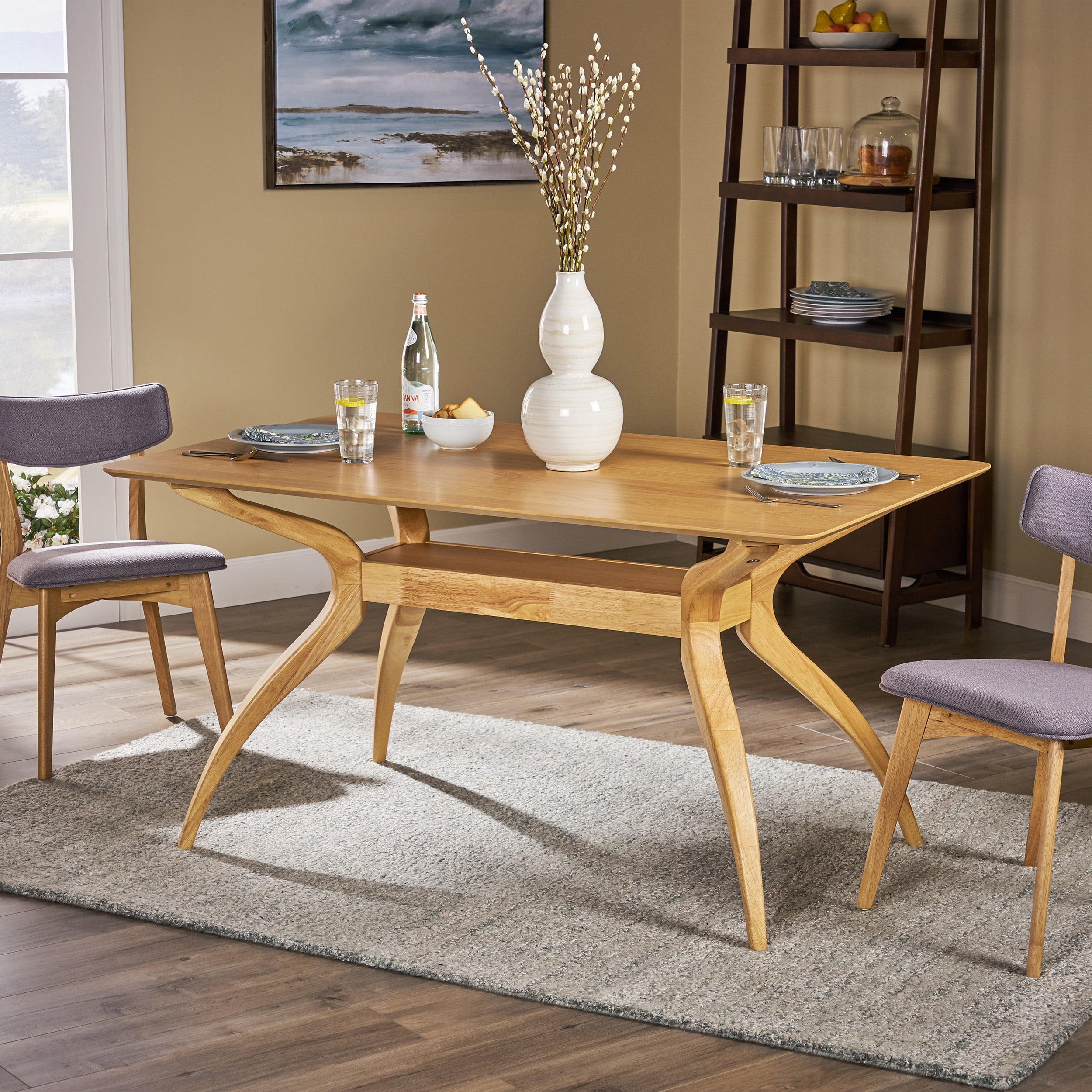 Mabel Wood Dining Table - Walmart.com